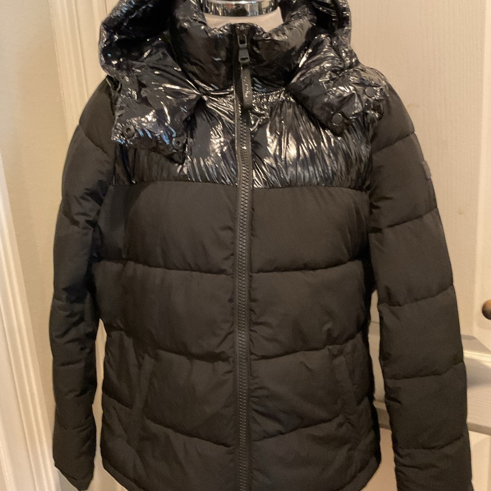 Calvin Klein Black Jacket with Red Accents